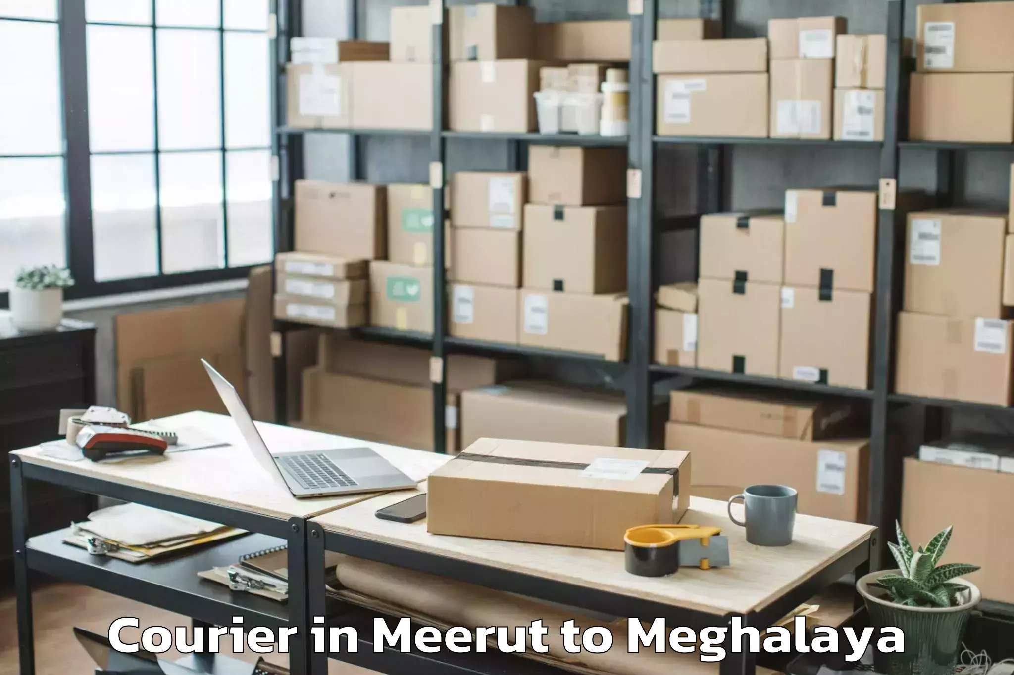 Top Meerut to Amlarem Courier Available